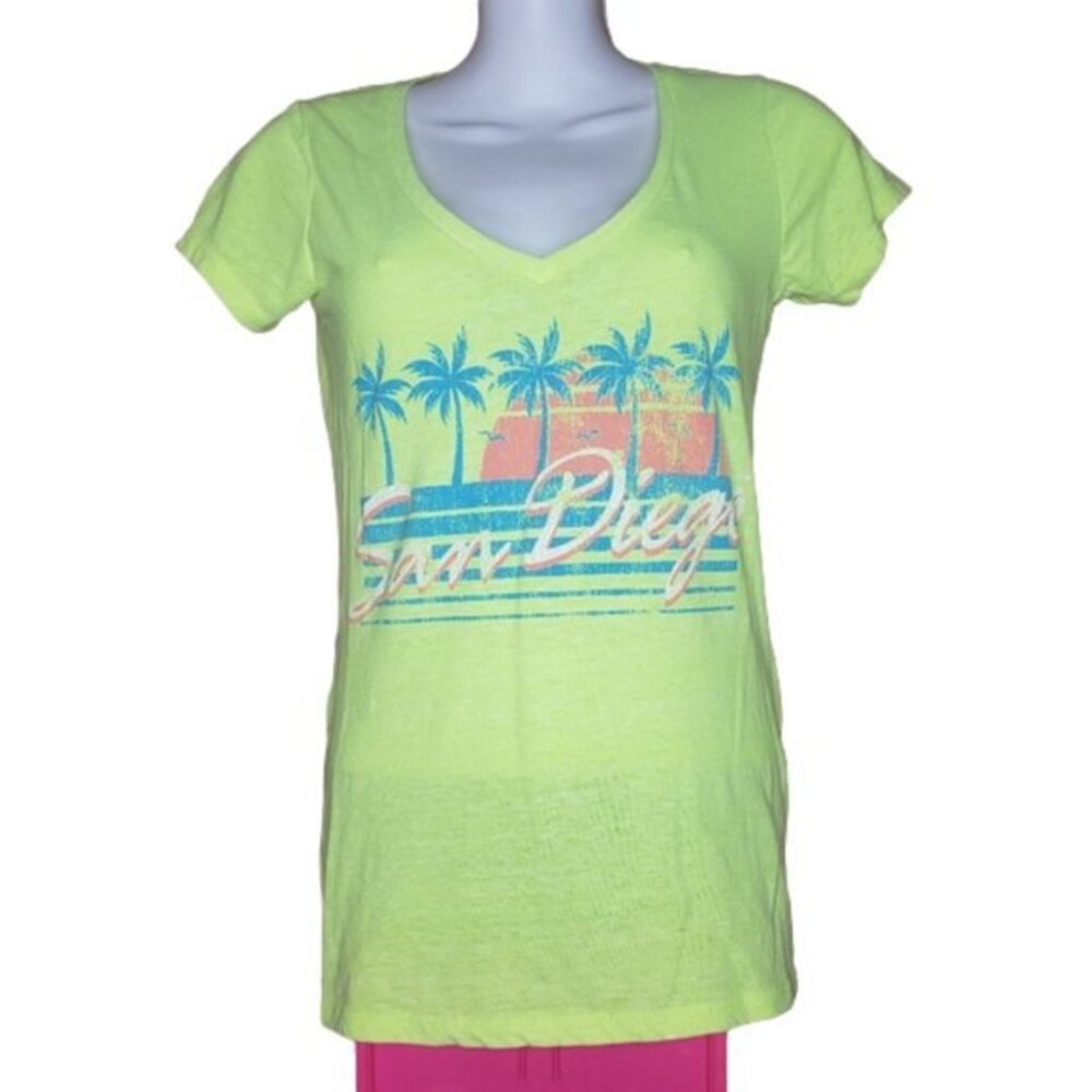 FIFTH SUN SAN DIEGO BRIGHT YELLOW T SHIRT SIZE M